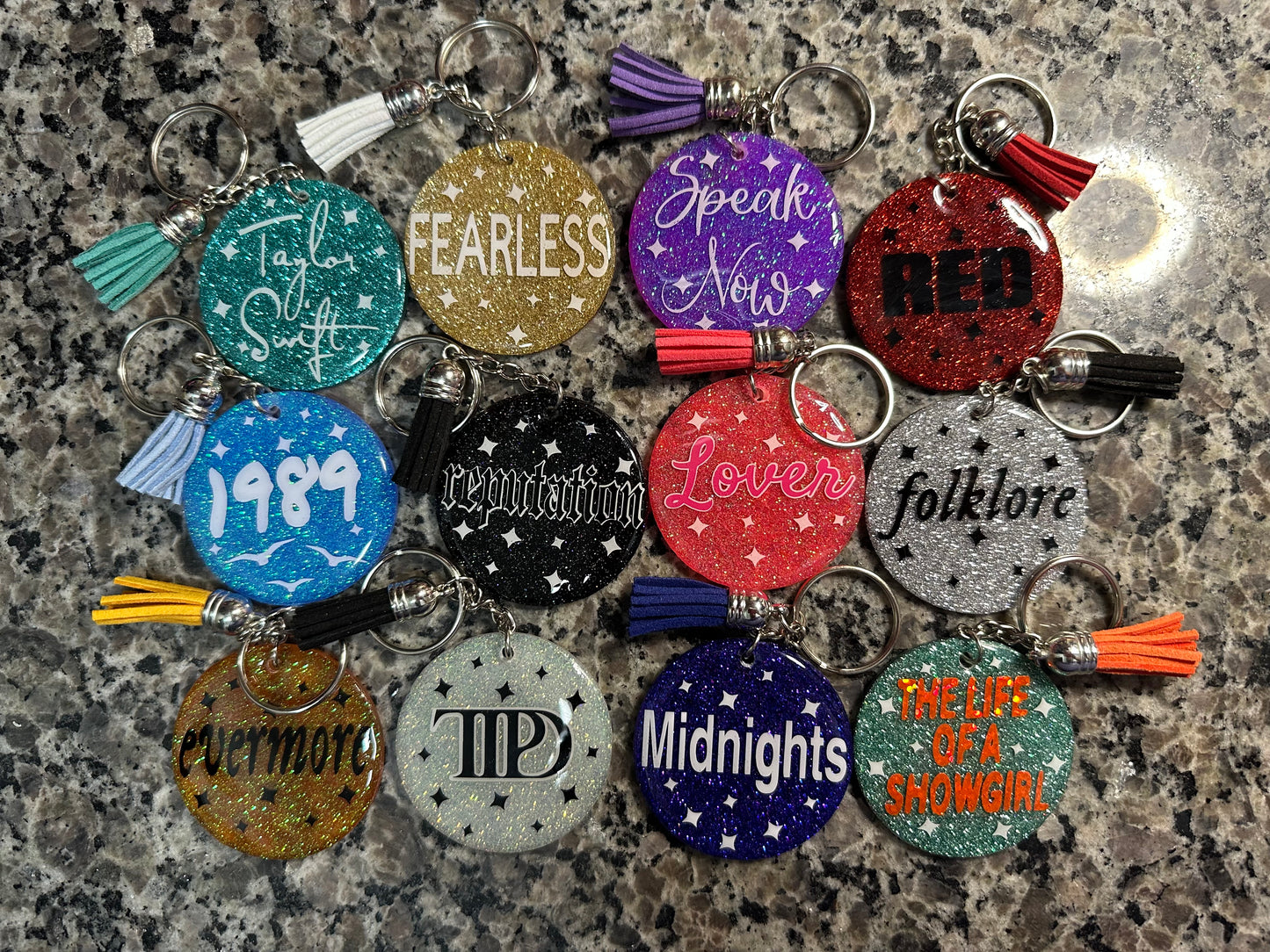 TS KeyChains / Glitter Keychains