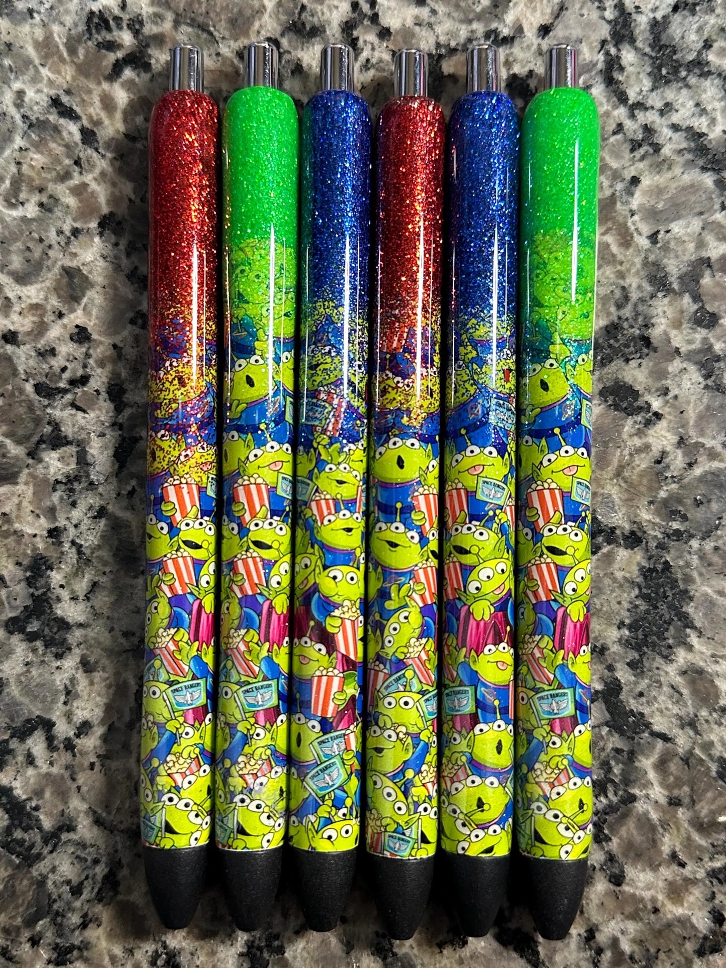 Alien Pen / Glitter Pens /Refillable Gel Pens