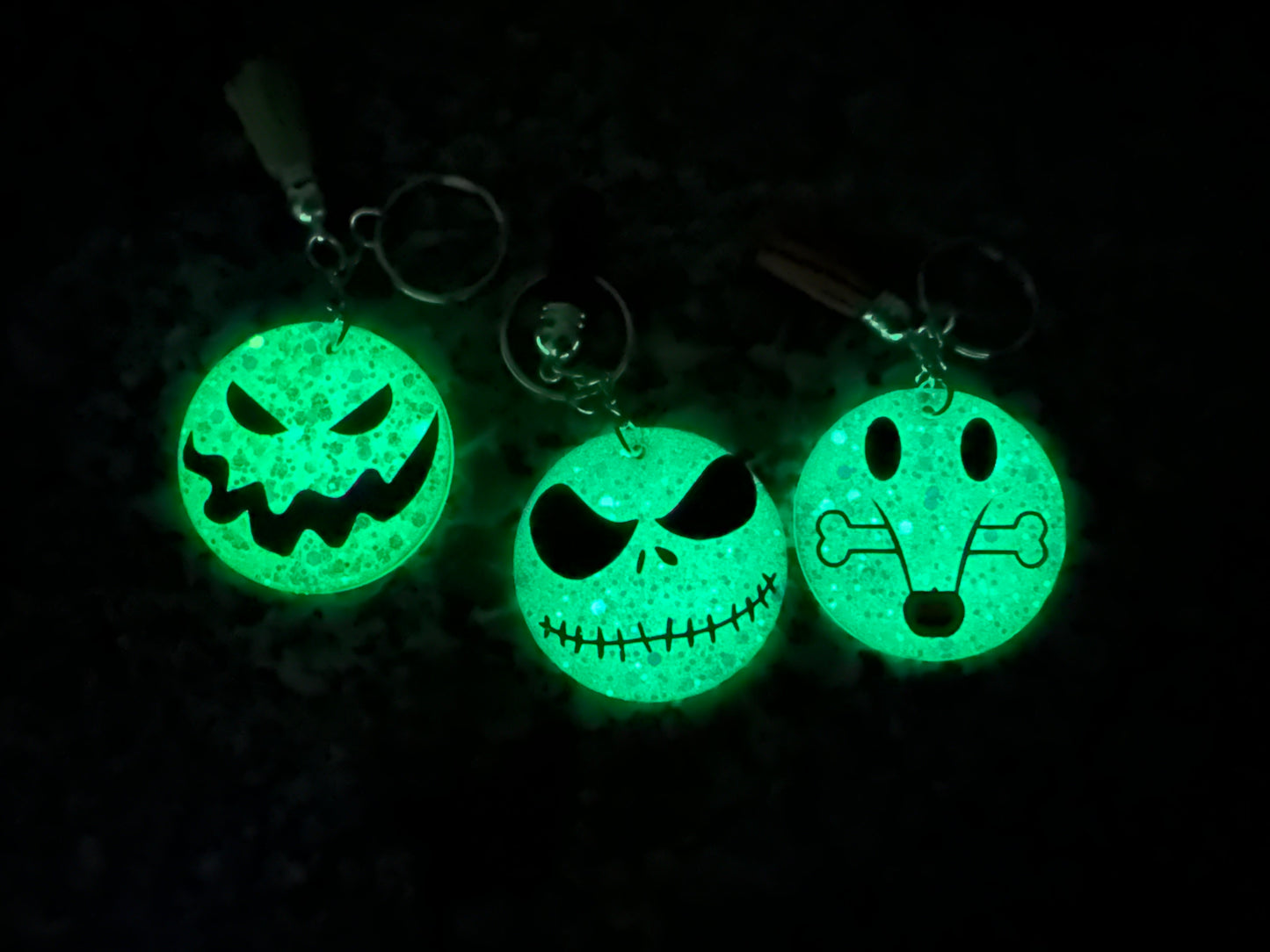 Glow In Dark Themed NBC Keychains