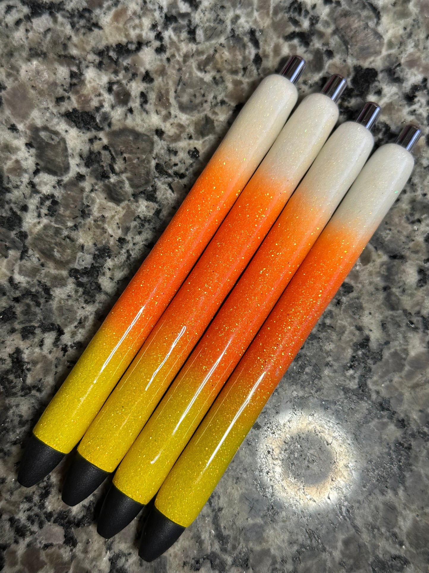 Candy Corn Pens/Glitter Pens/ Refillable Gel Ink Pens