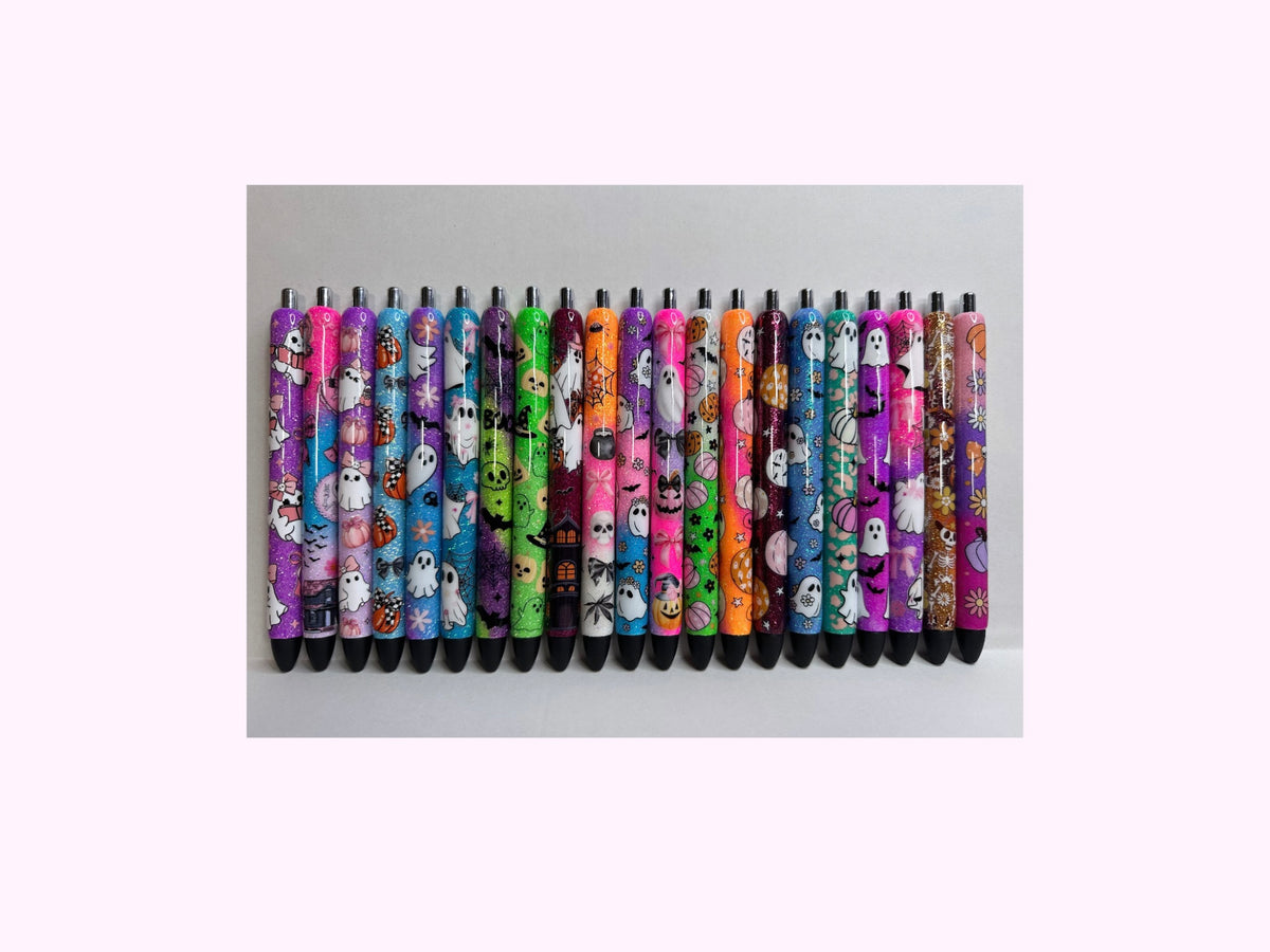Halloween  Pens  / Glitter Pens /Refillable Gel Pens