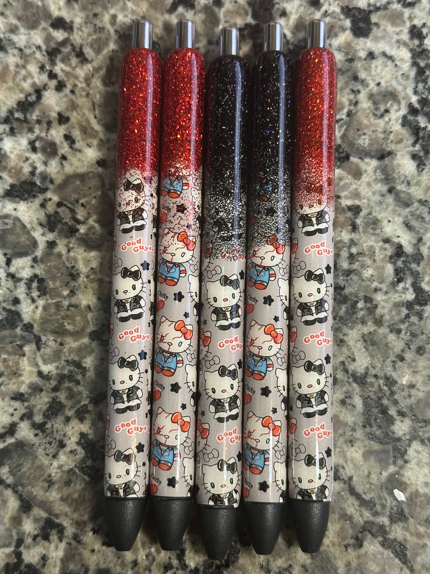 Cute Horror Pens/Glitter Pens /Refillable Gel Pens