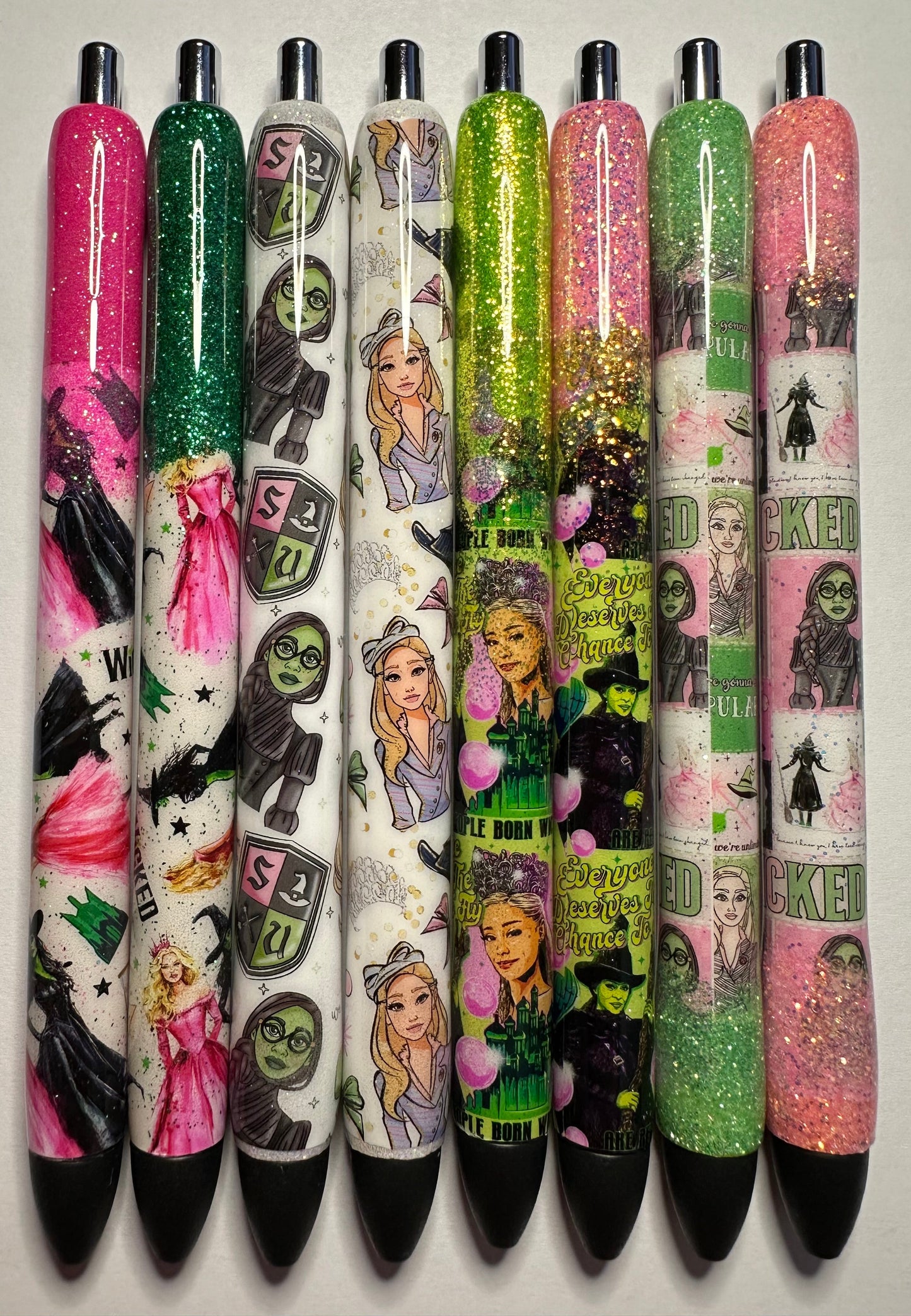 Witch Pens / Glitter Pens /Refillable Gel Pens