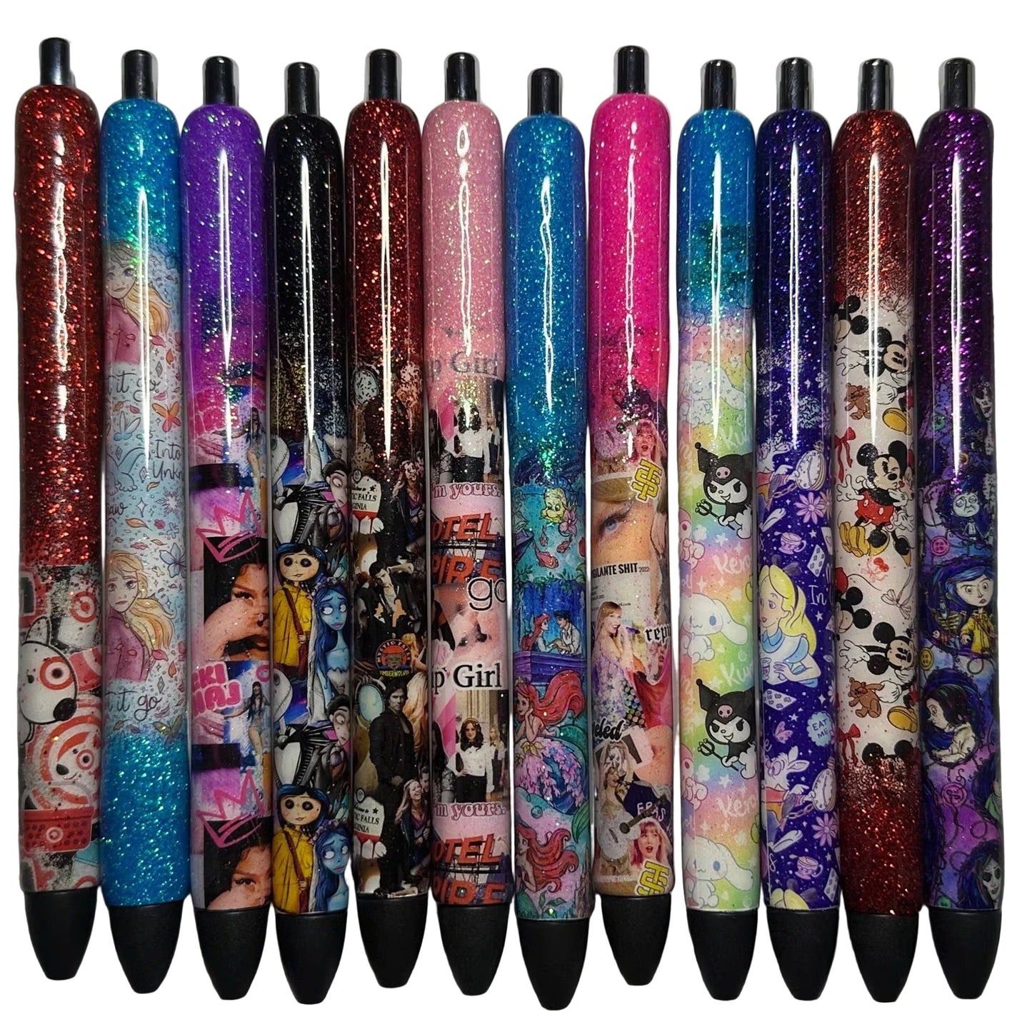 Cartoon Pens / Glitter Pens /Refillable Gel Pens