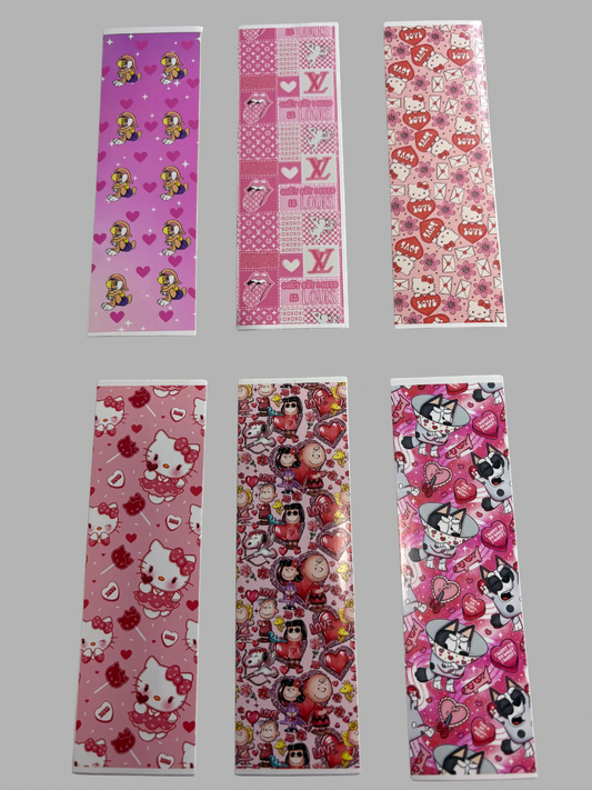 Valentine Character Pens Wraps