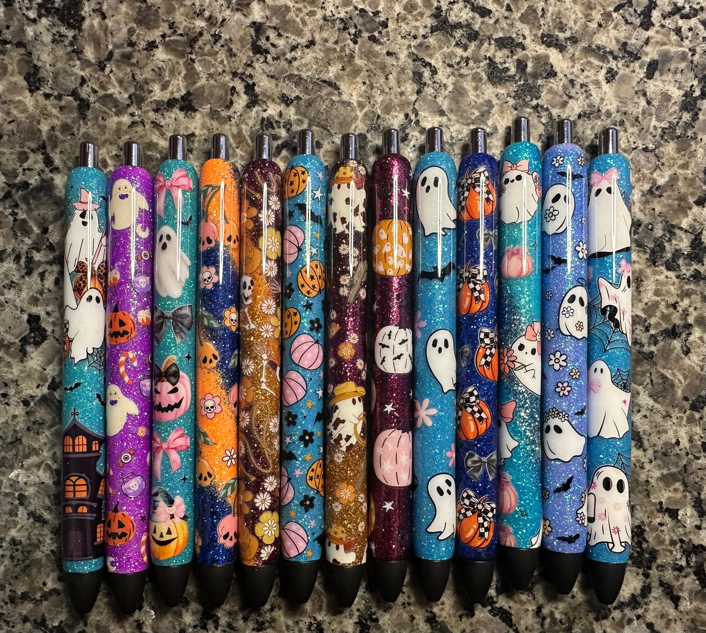 Halloween  Pens  / Glitter Pens /Refillable Gel Pens