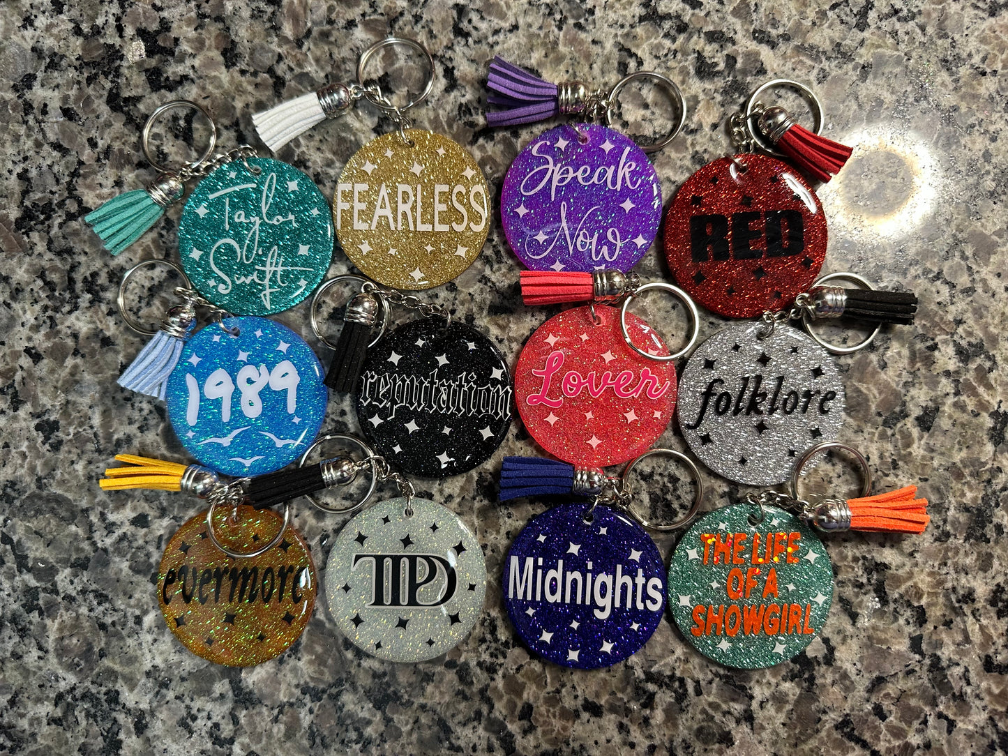 TS KeyChains / Glitter Keychains