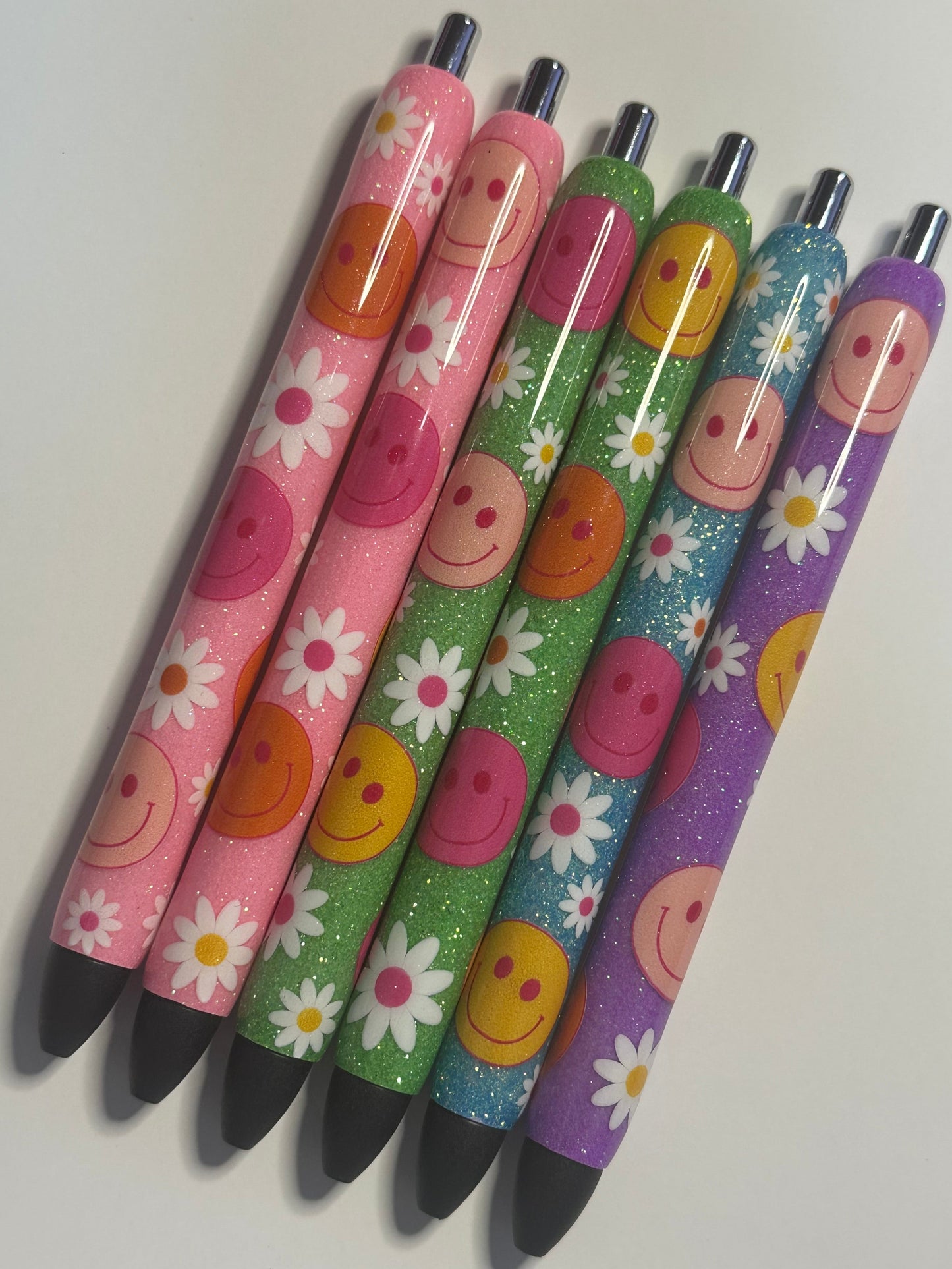 Smiley Face & Flower Pens