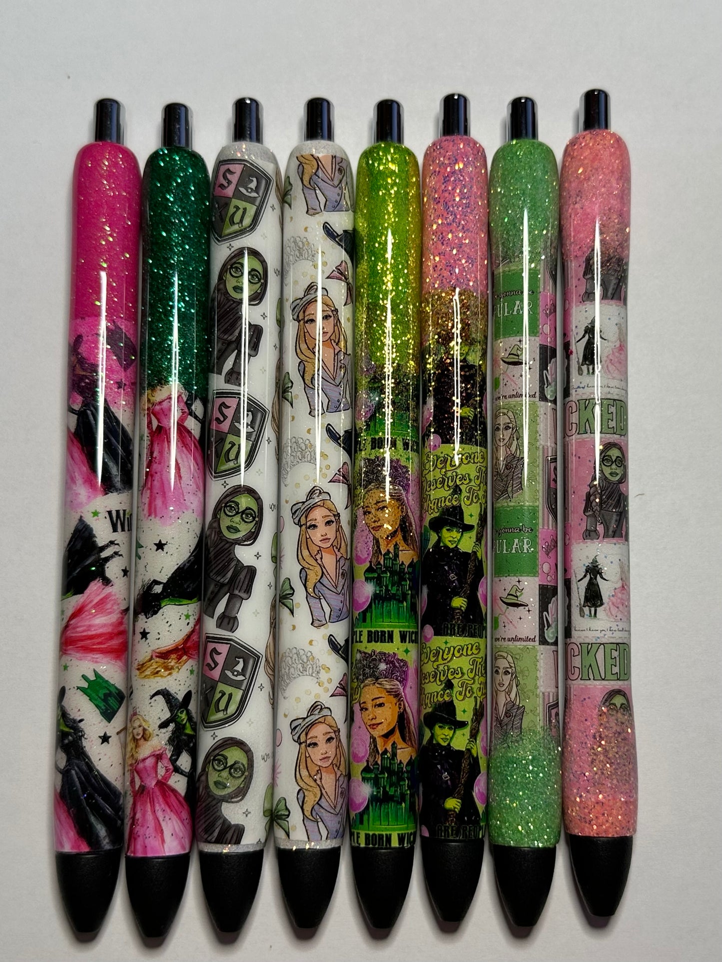 Witch Pens / Glitter Pens /Refillable Gel Pens