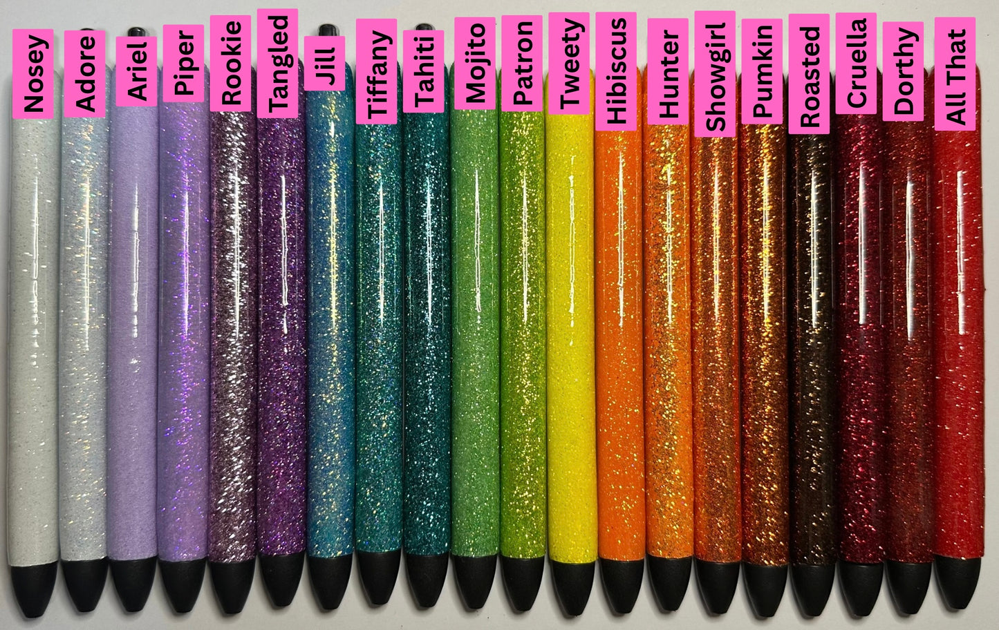 Create your own color cute design pen- Choose your own colors / Glitter Pens /Refillable Gel Pens