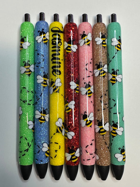 Bee Glitter Pens