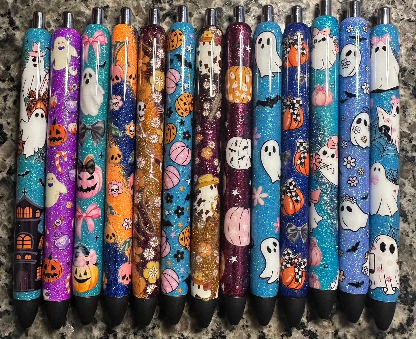 Halloween  Pens  / Glitter Pens /Refillable Gel Pens