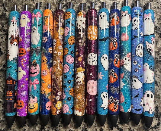 Halloween  Pens  / Glitter Pens /Refillable Gel Pens
