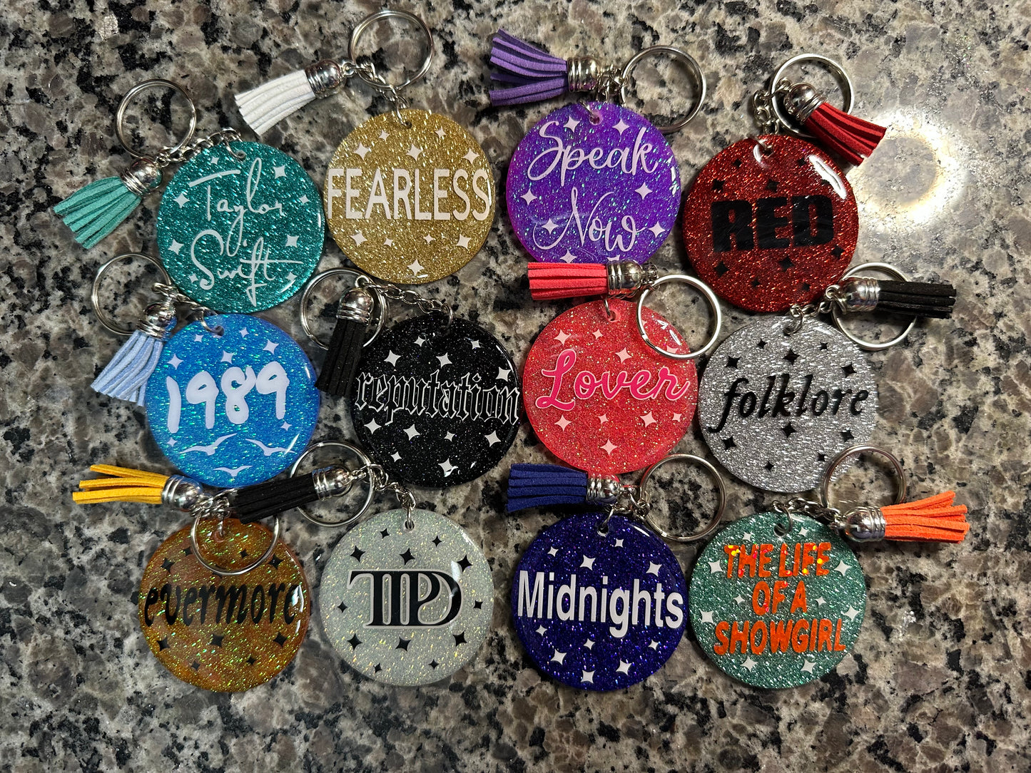 TS KeyChains / Glitter Keychains