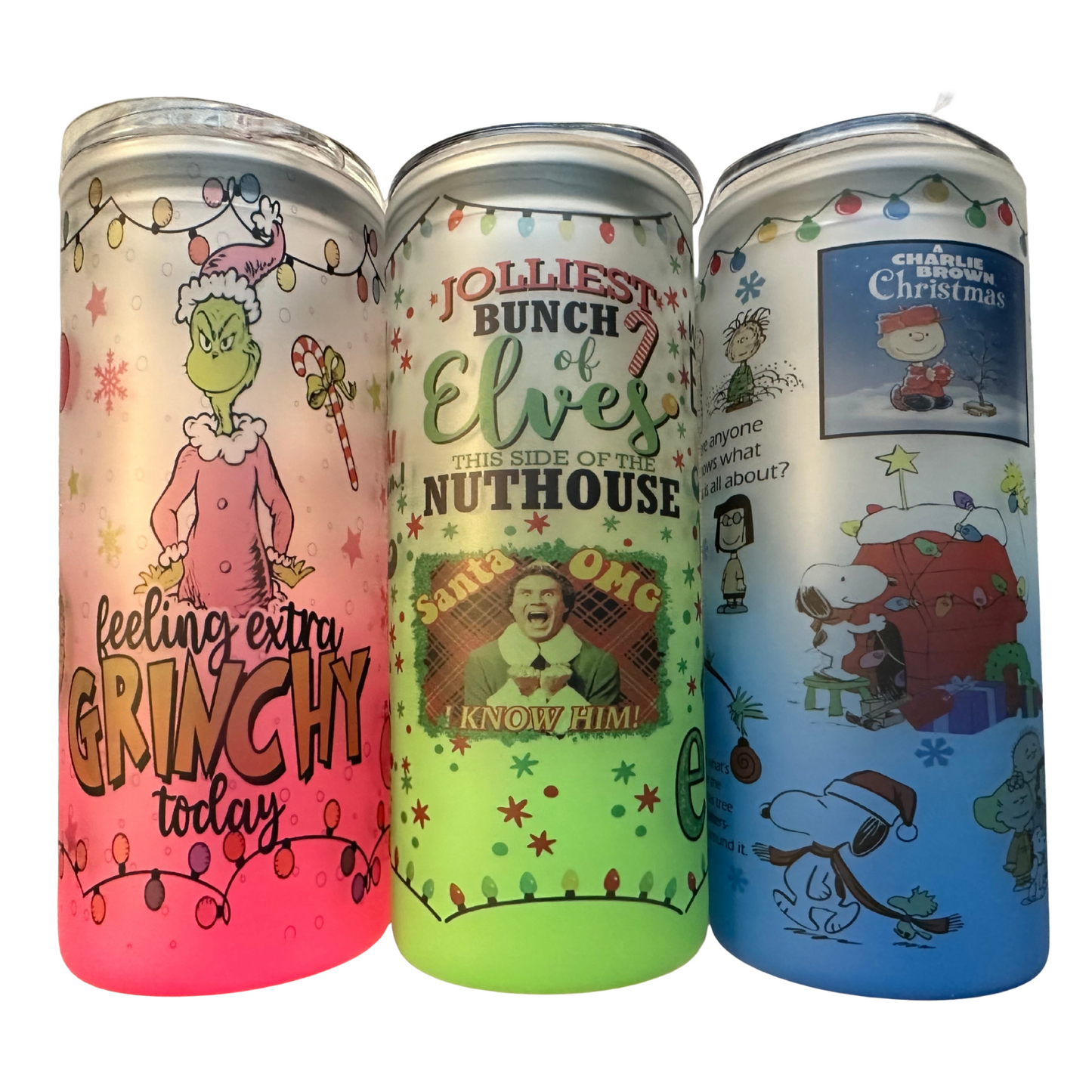 Christmas Glass Tumblers