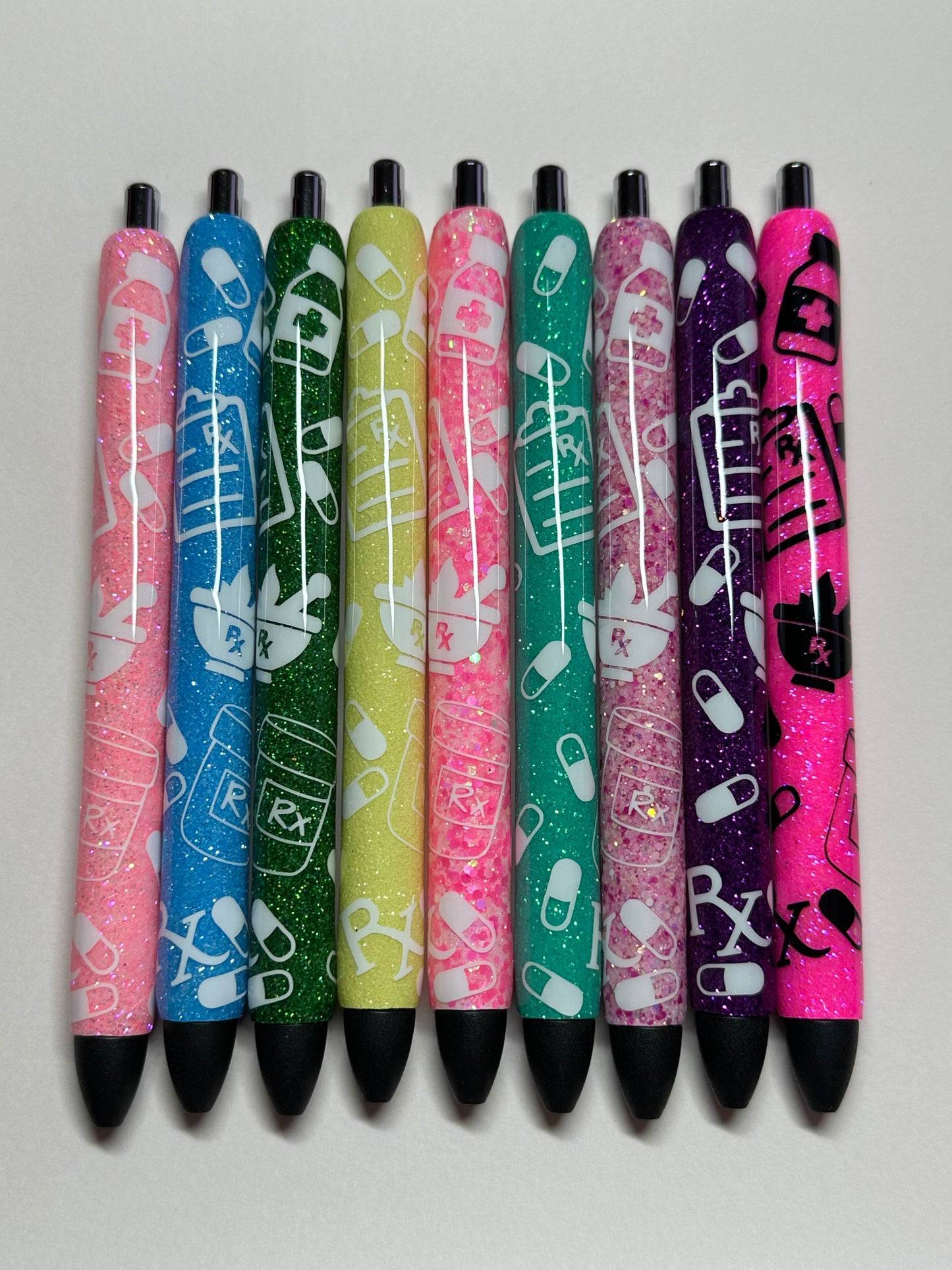 Pharmacy Doodle Glitter Pens