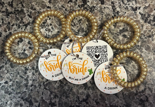 Champagne Cactus Design-Buy the Bride/Groom a Drink/Venmo/CashApp Bachelorette/Blachor Party-