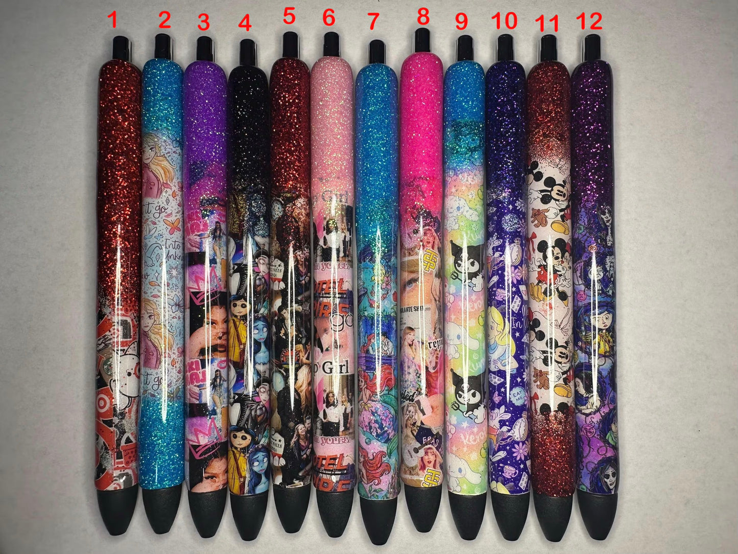 Cartoon Pens / Glitter Pens /Refillable Gel Pens