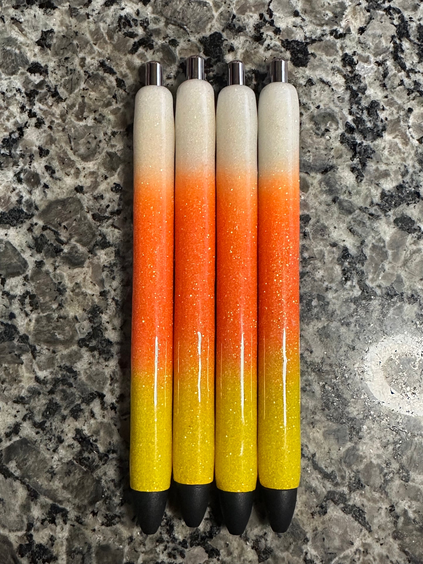 Candy Corn Pens/Glitter Pens/ Refillable Gel Ink Pens