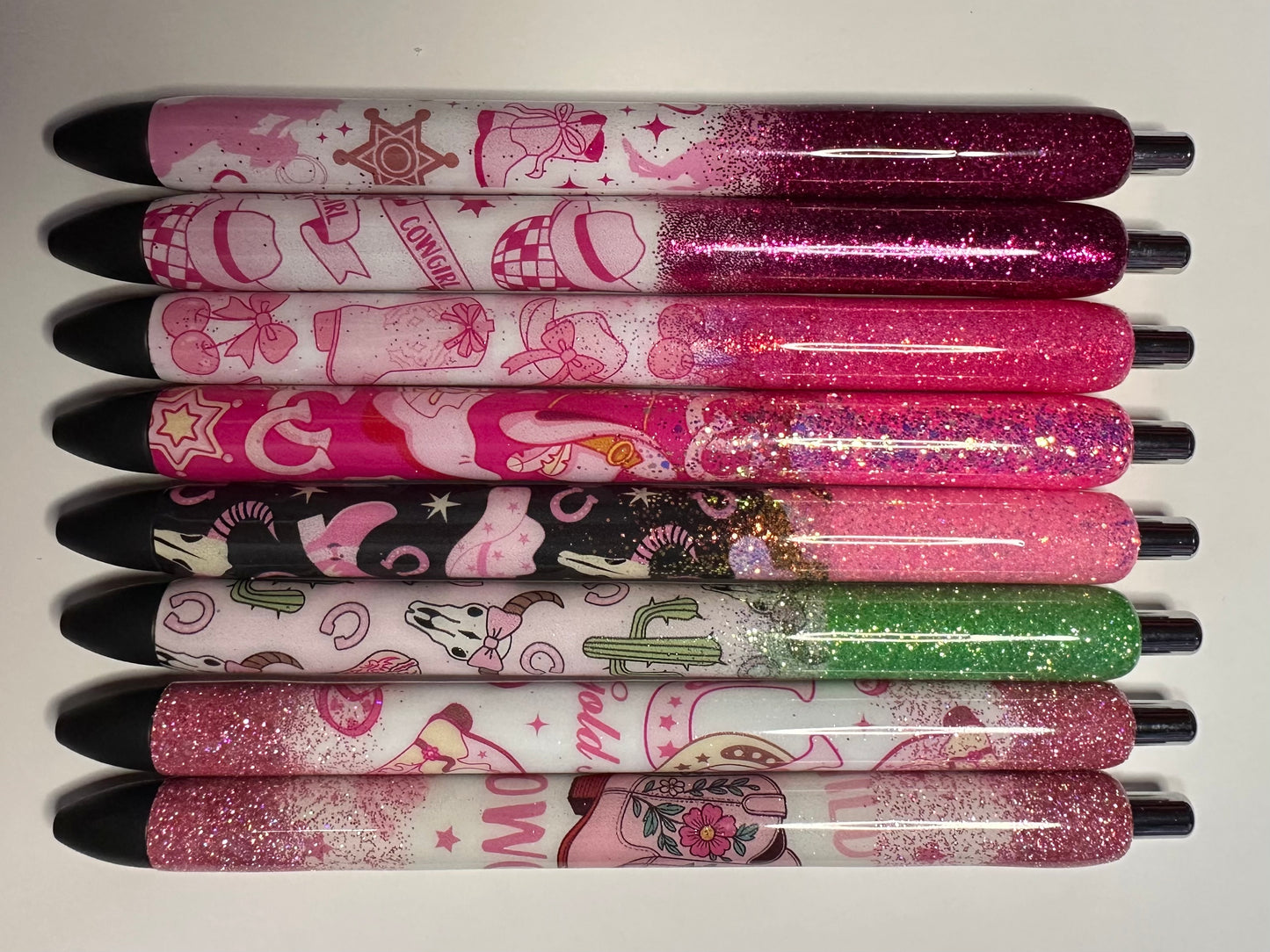 Cowgirl Glitter Pens/ Epoxy Glitter Pens/ Glitter Pens/ Western Pens