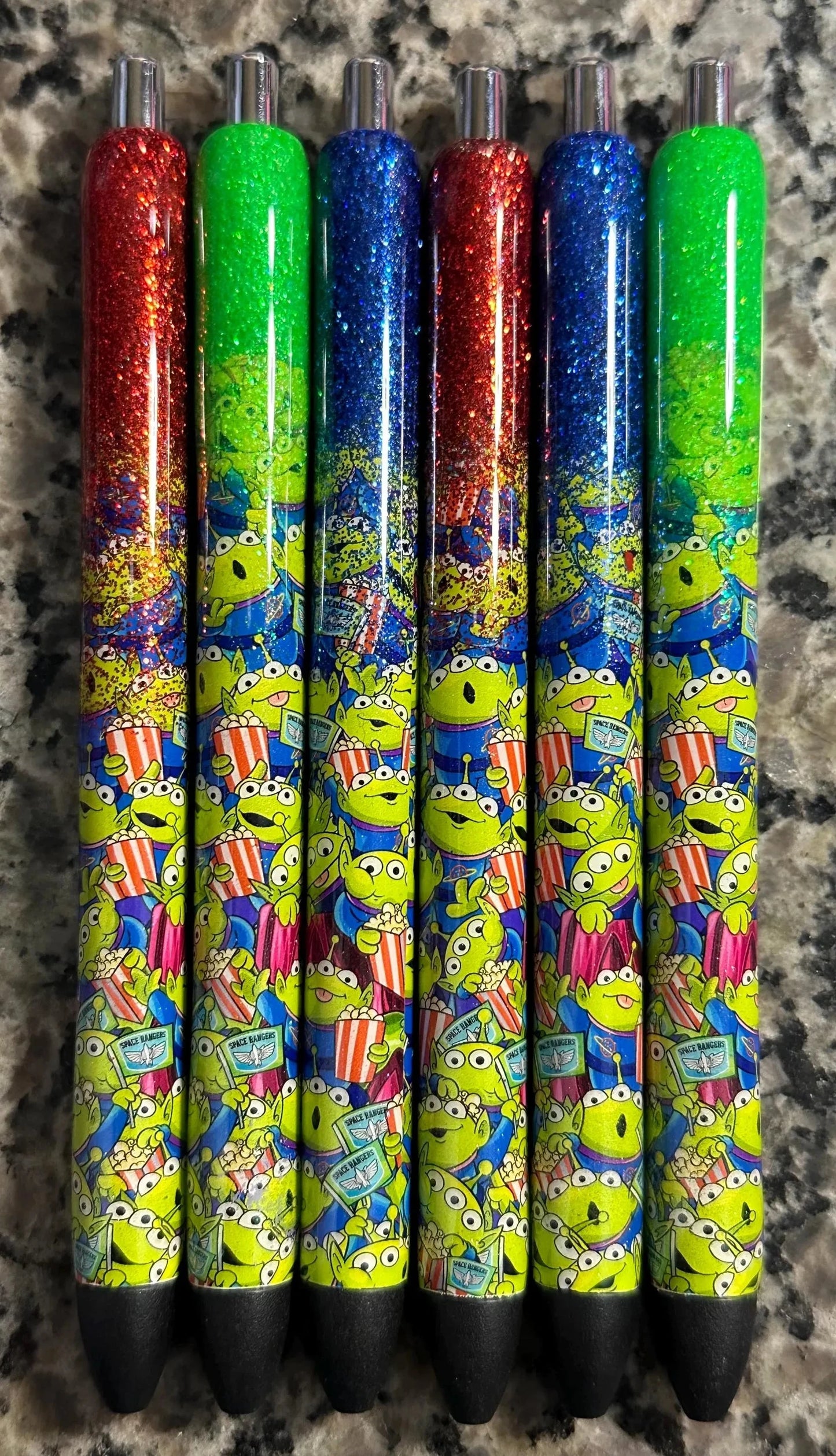 Alien  Pen / Glitter Pens /Refillable Gel Pens
