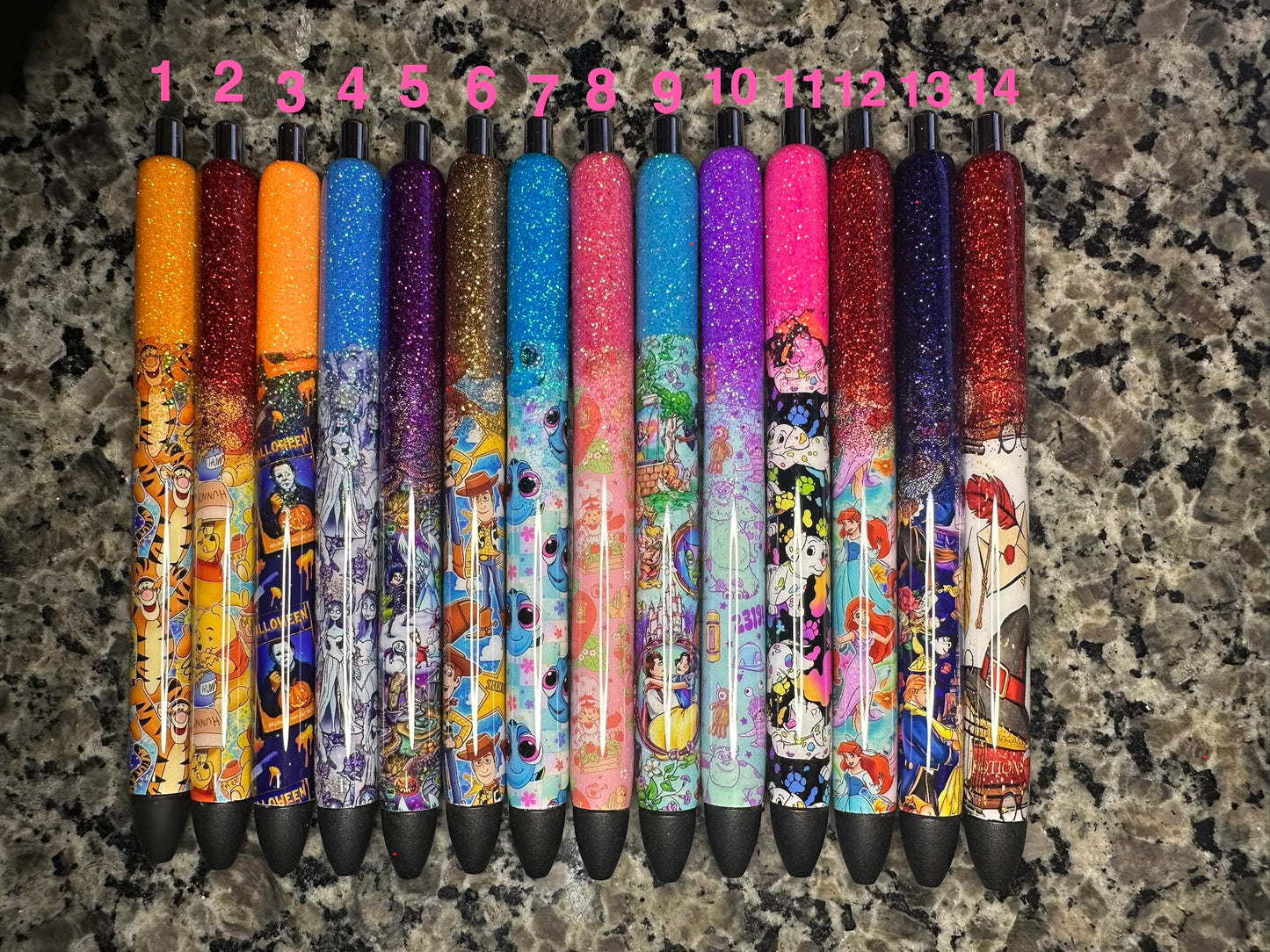 RTS Character Gel Pens/Glitter Pens /Refillable Gel Pens