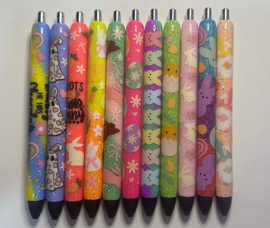 Easter Glitter Pens/ Epoxy Glitter Pens/Easter Gifts