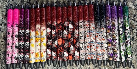 Cute Horror Pens/Glitter Pens /Refillable Gel Pens