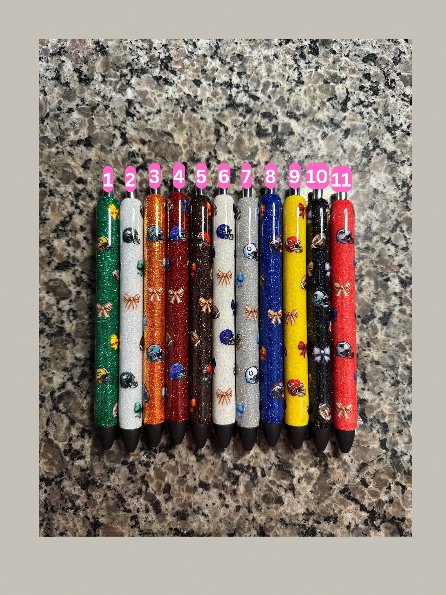 Football Ready to Ship Pens
