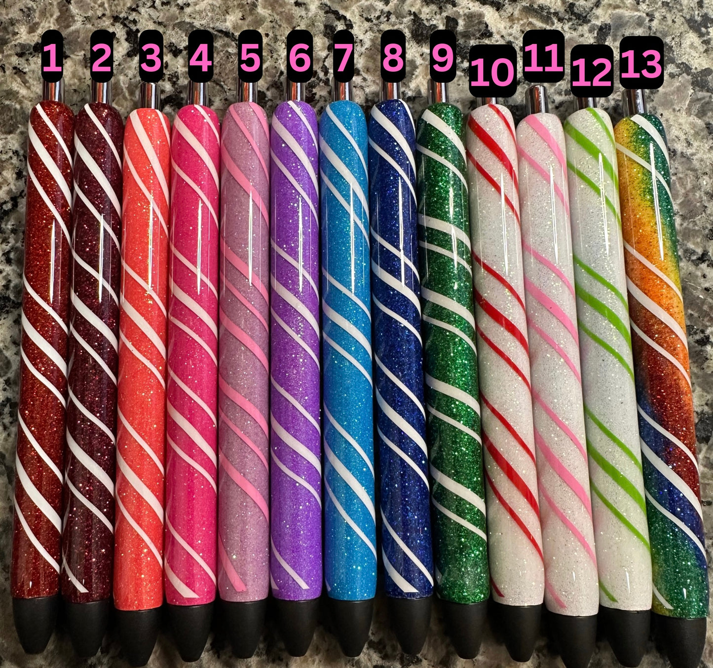Candy Cane Pens