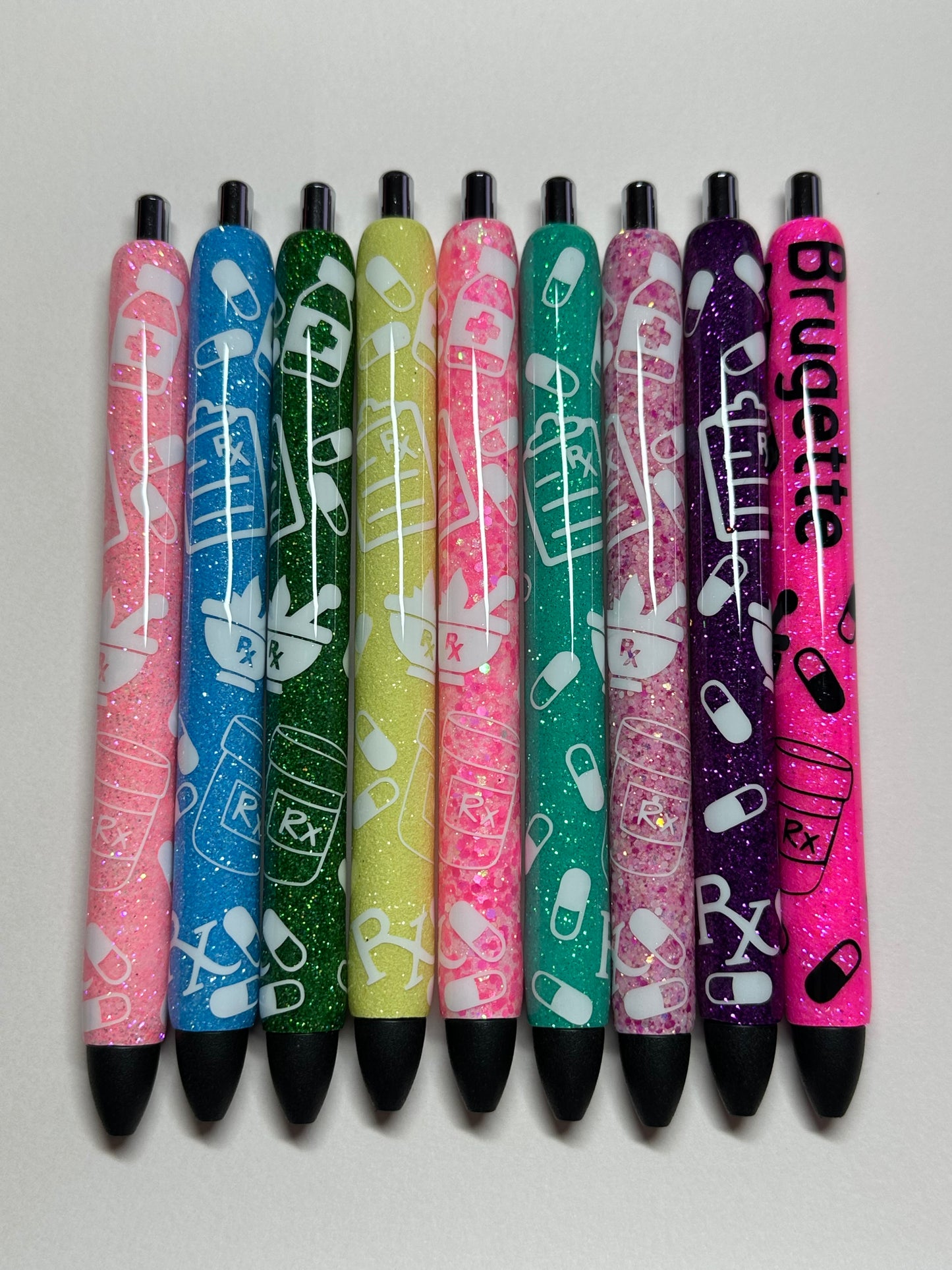 Pharmacy Doodle Glitter Pens