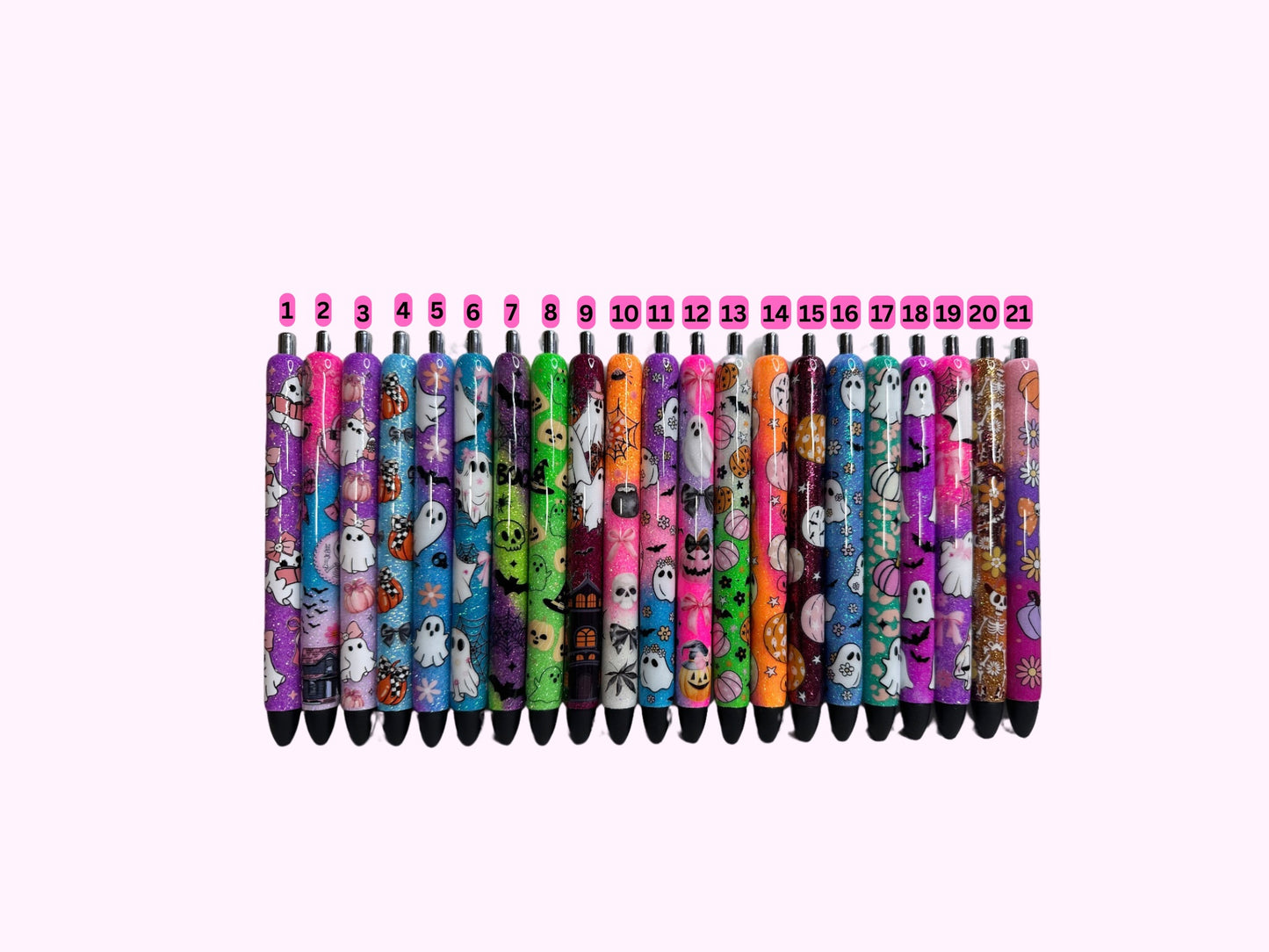 Halloween  Pens  / Glitter Pens /Refillable Gel Pens